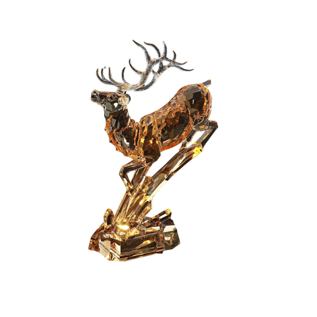 Amber Leaping Deer - Icy Craft