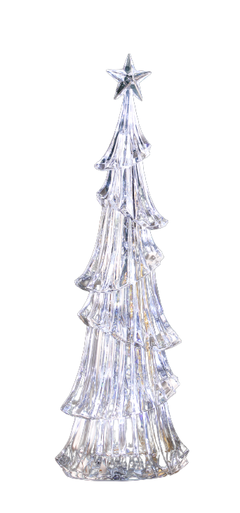 Silver Glitter Prism Christmas Tree