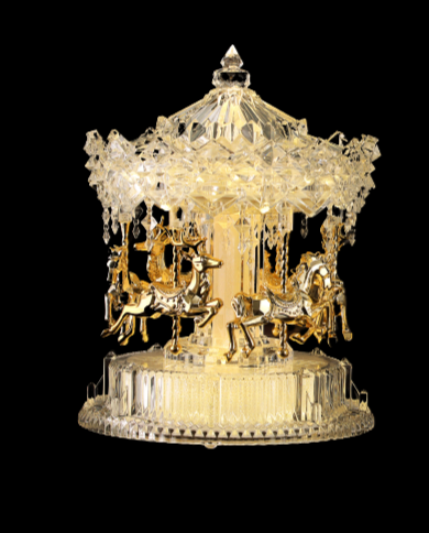 Large Carousel Gold Horse