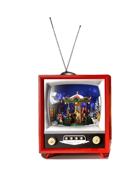 Carousel Christmas Red TV