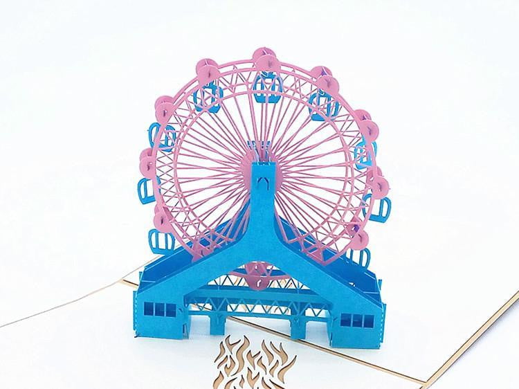 Modern Ferris Wheel Pop-Up Card - Icy Craft