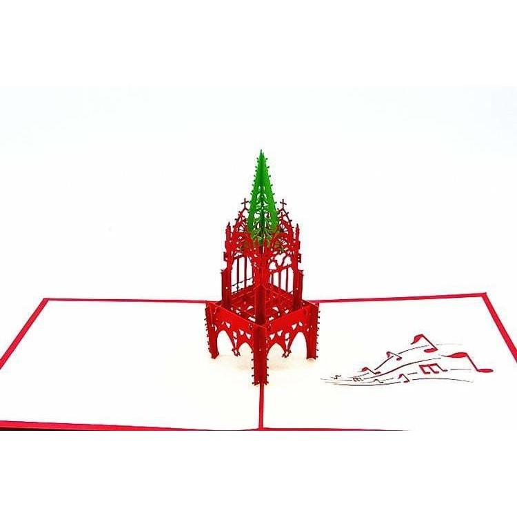 Christmas Tree Cathedral Pop-Up Card - Icy Craft