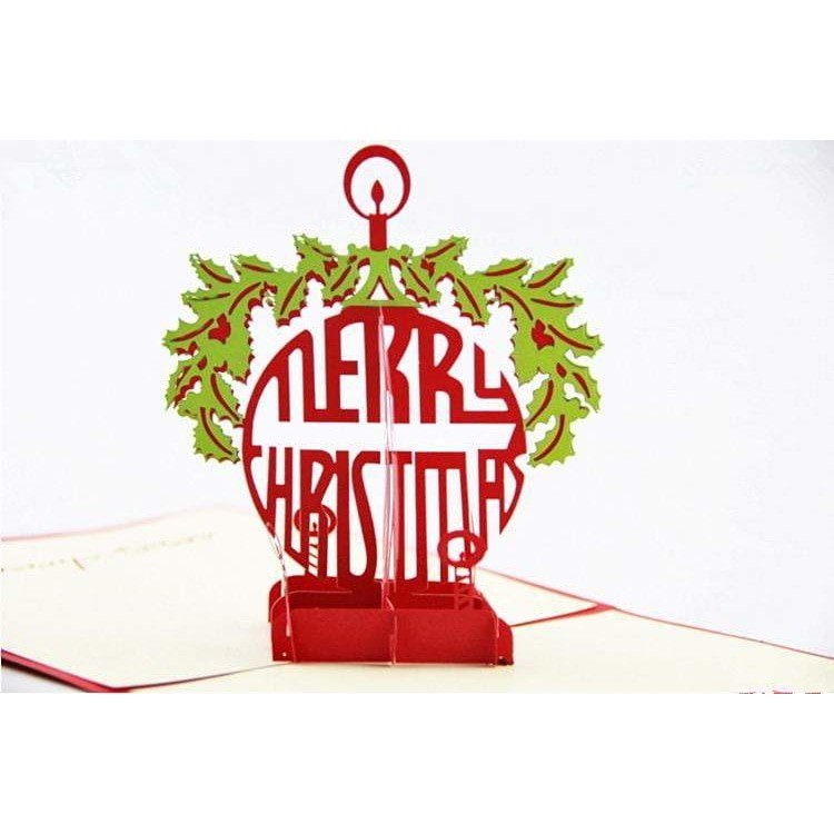 Merry Christmas Candle Pop-Up Card - Icy Craft