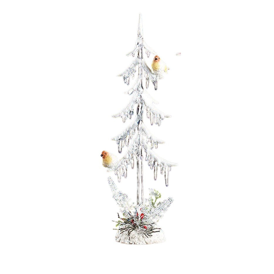 Short Icicle Tree w/ Birds - Icy Craft