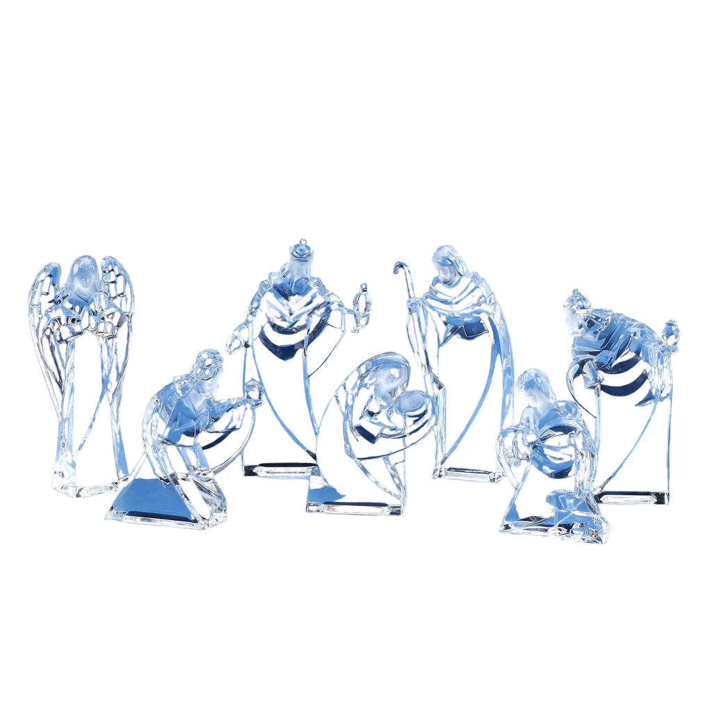 Arced Miniature Nativity Figures - Icy Craft