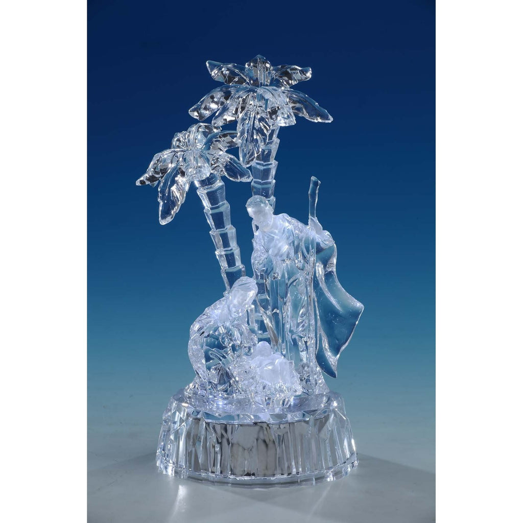 Miniature Holy Family w/ Palm Tree - Icy Craft