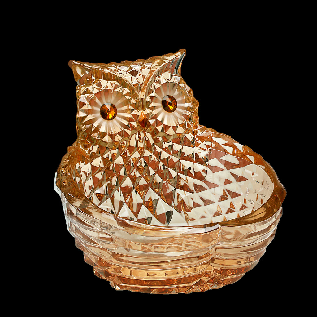 Amber Owl Candy Bowl