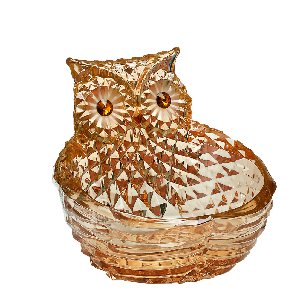 Amber Owl Candy Bowl